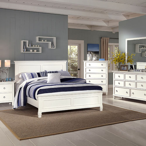 [직수입 브랜드] New Classic 044 White Bed Set(뉴클래식 침대+협탁+화장대+거울)(매트필수구매)