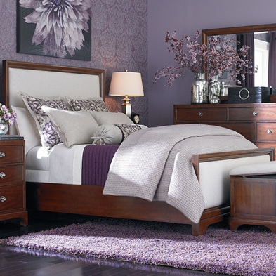 [일시품절] Bassett 2763D Panal Bed Set(베셋 침대+협탁+화장대)