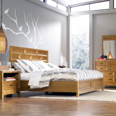 [일시품절] Legacy 1400 Monterey Panel Bed(레가시 침대+협탁+화장대)프레임 패널의 따뜻한 디자인