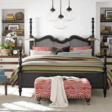 [일시품절] Bessett 2787 Highlands Poster Bed Set(베셋 침대+협탁+화장대)