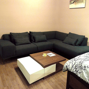[직수입 브랜드] KUKA 2638 fabric corner sofa(+쿠션6개)신혼추천!